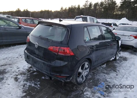 2017 Volkswagen Golf Gti из США, поврежденный, VIN 3VW5T7AU6HM067392